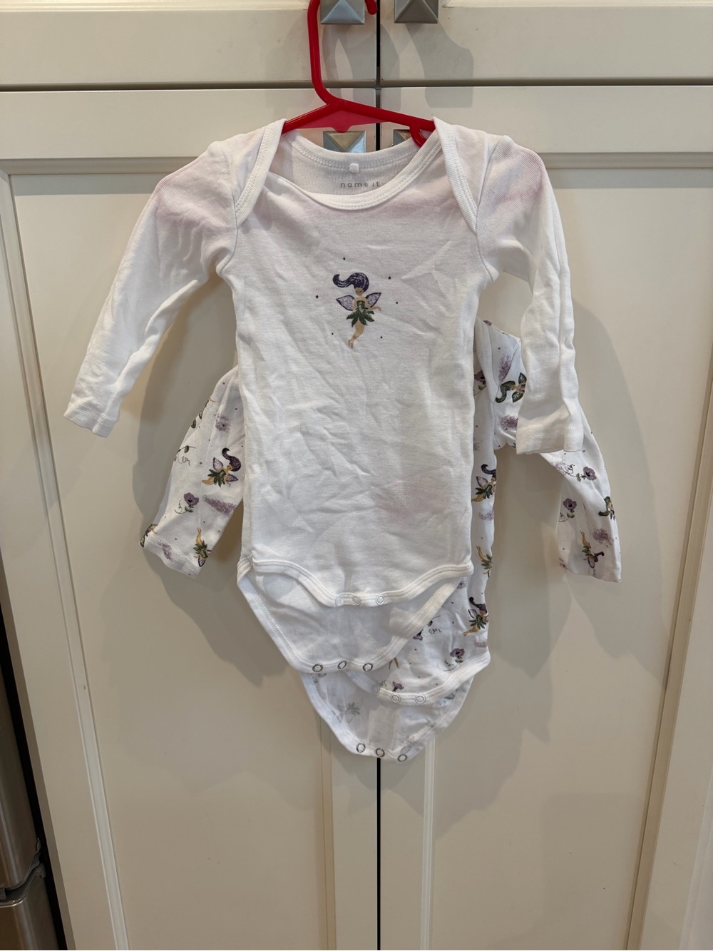 Bundle Name it fairy 6-9m onesies